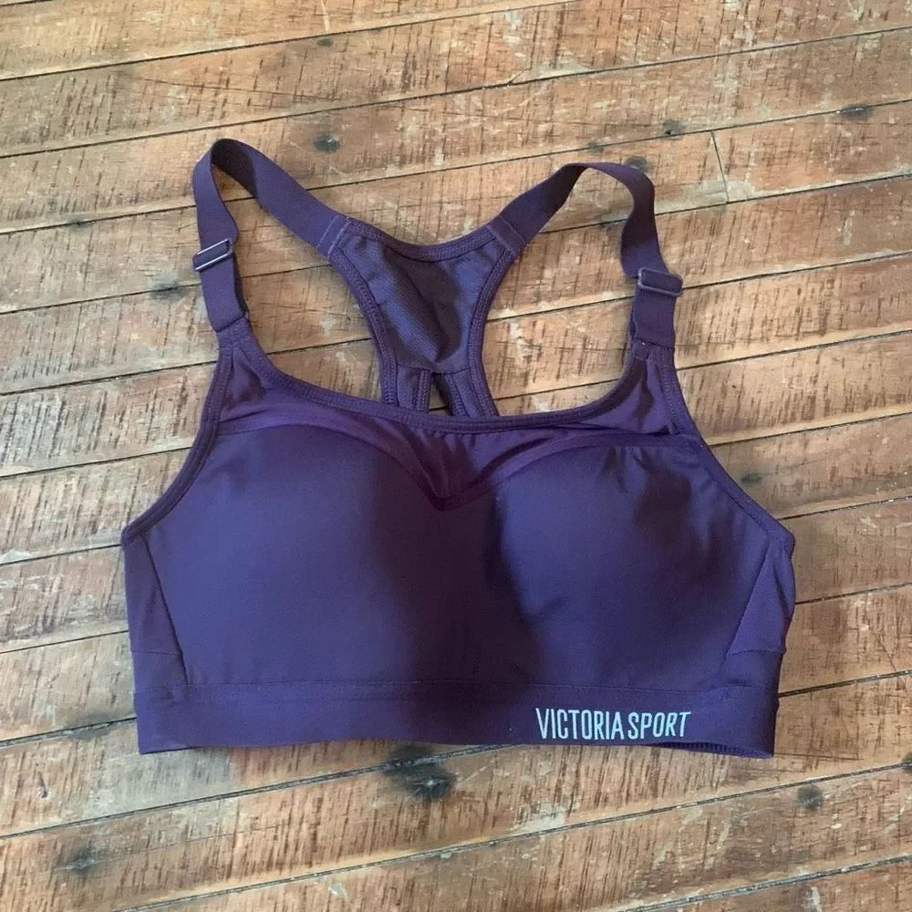 Victoria’s Secret purple racerback 32B high impact sports bra